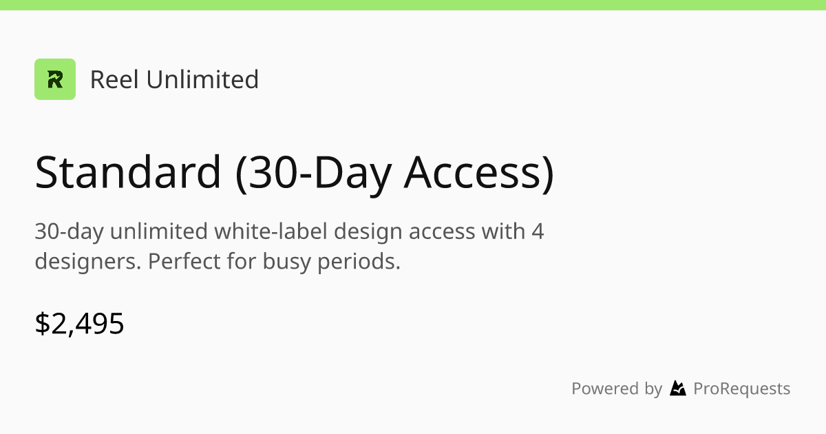 Standard (30-Day Access) preview